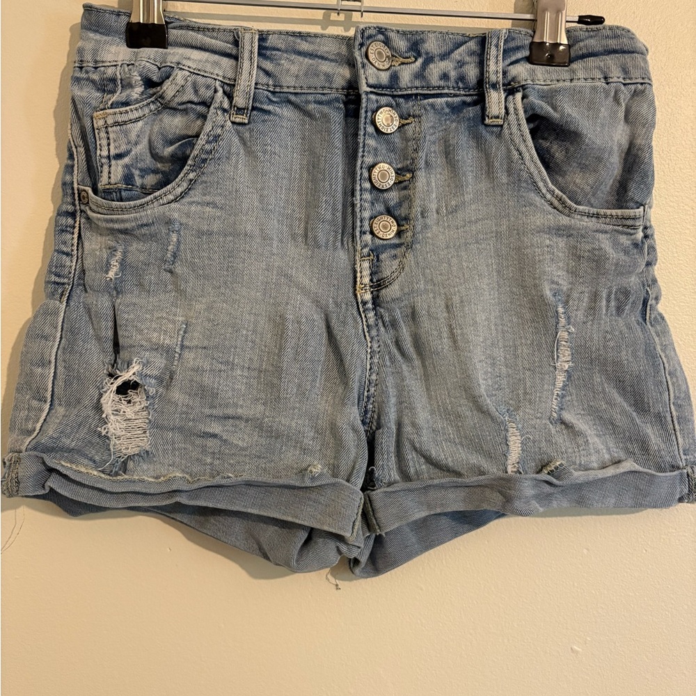 Distressed Denim Women's Shorts